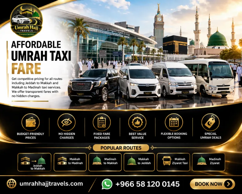 Affordable Umrah Taxi Fare
