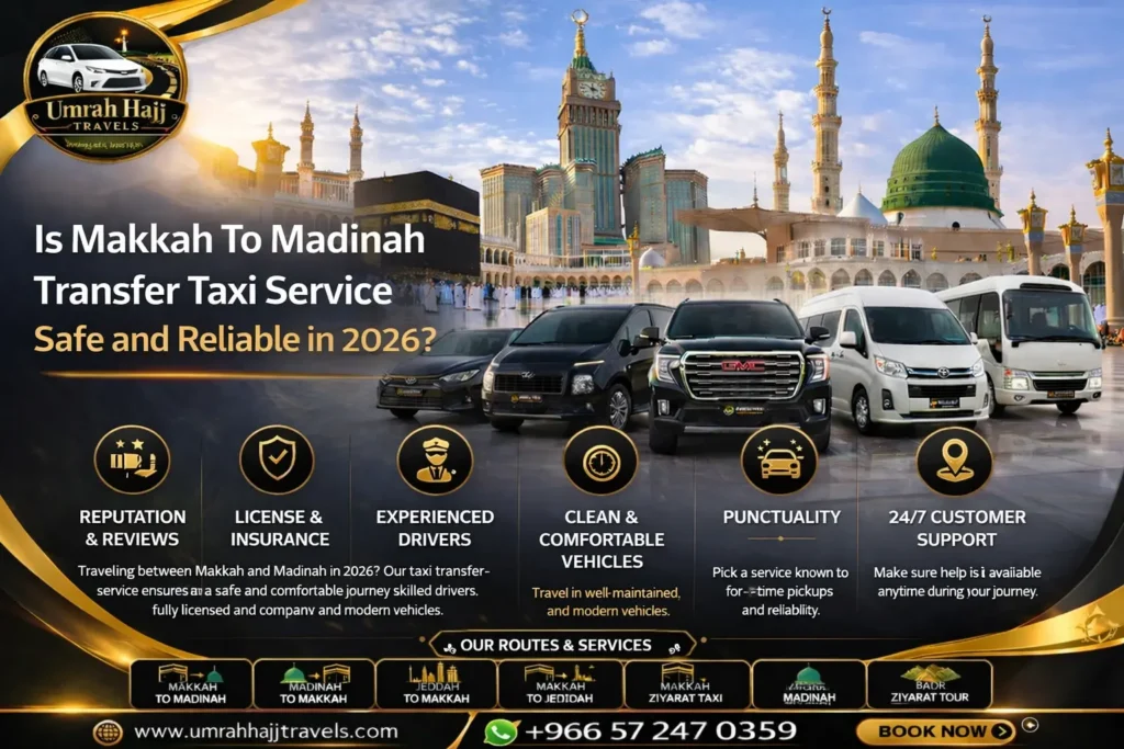Makkah To Madinah Transfer Taxi
