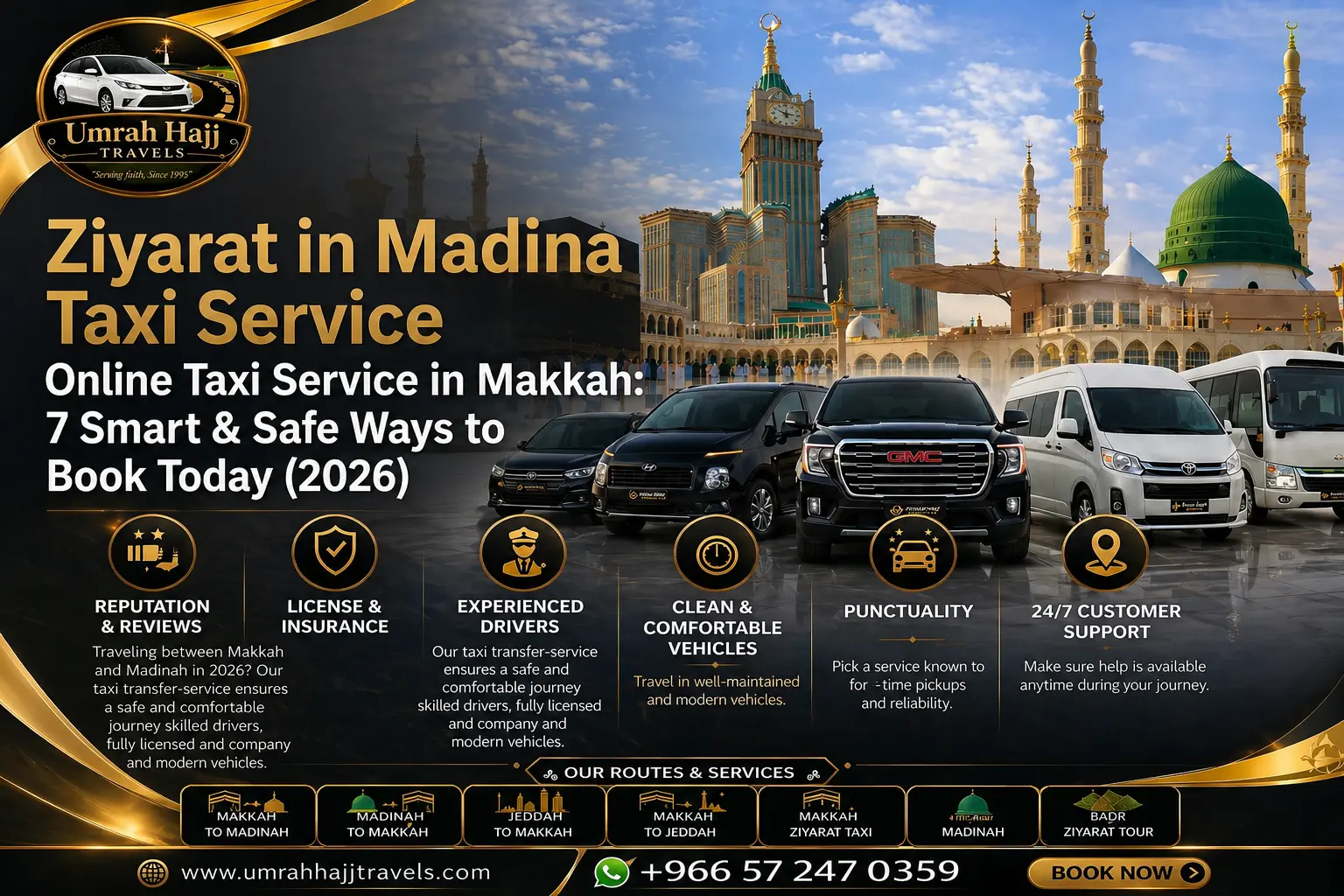 Online Taxi Service in Makkah Book Smart, Ride Safe